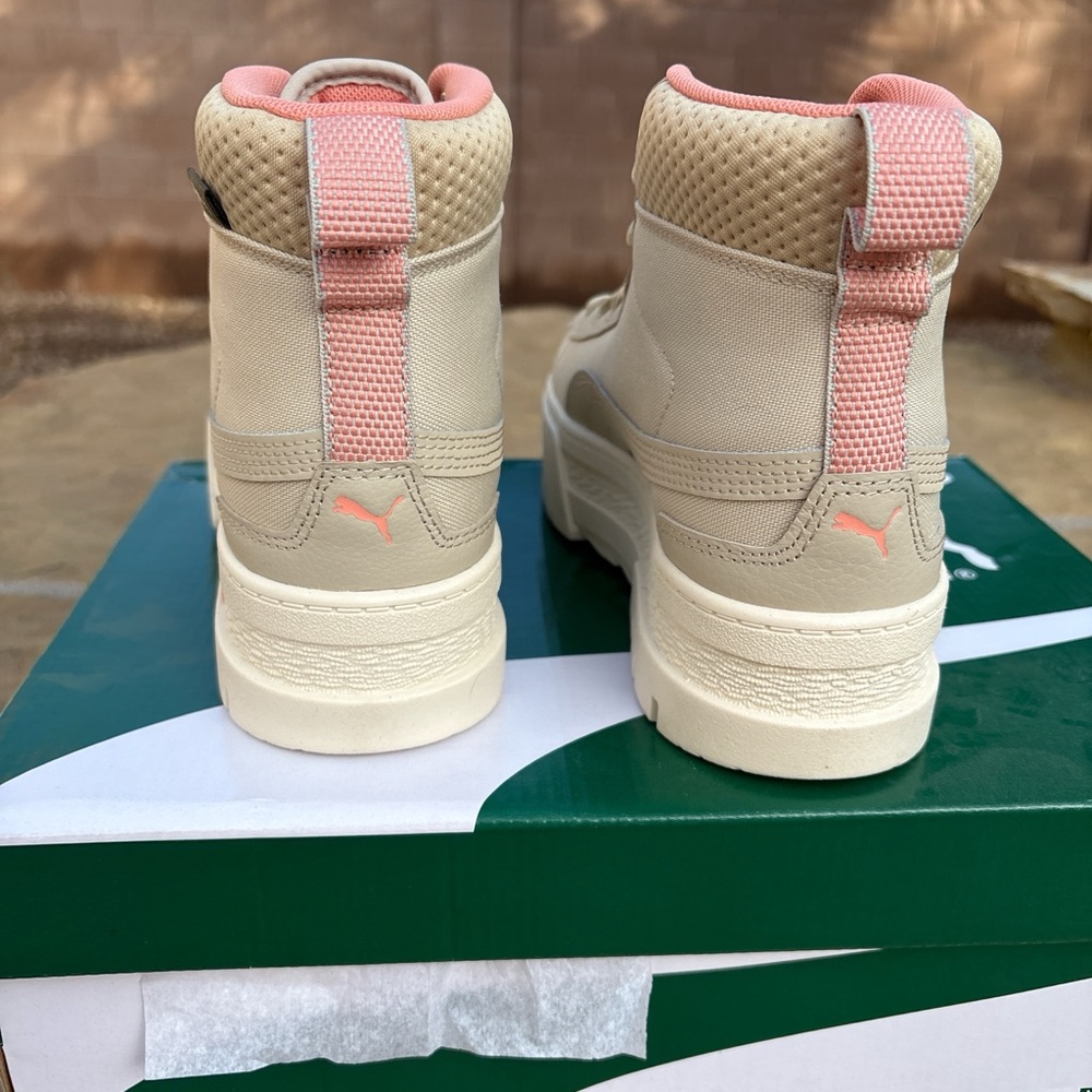 Puma Women's Cream High-Top Sneakers - Picture 2 of 5